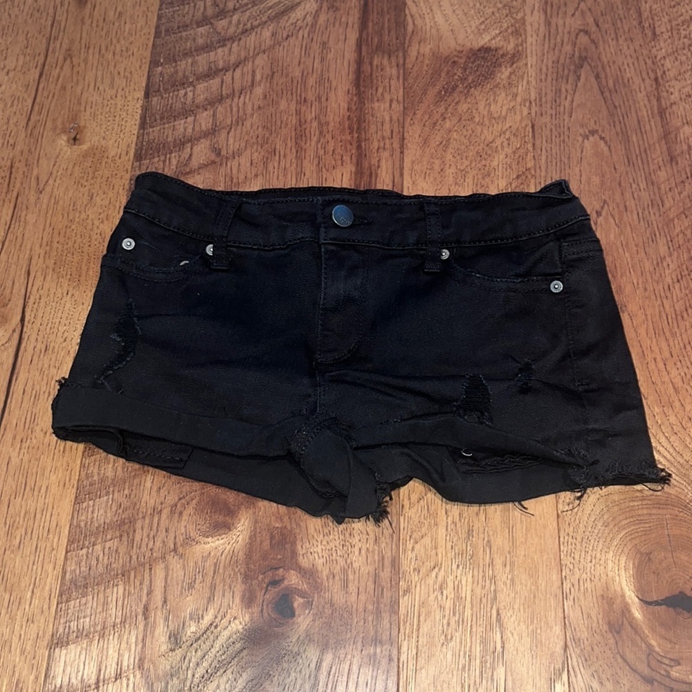 Tractr Girl’s Black Jean Shorts Size 10
